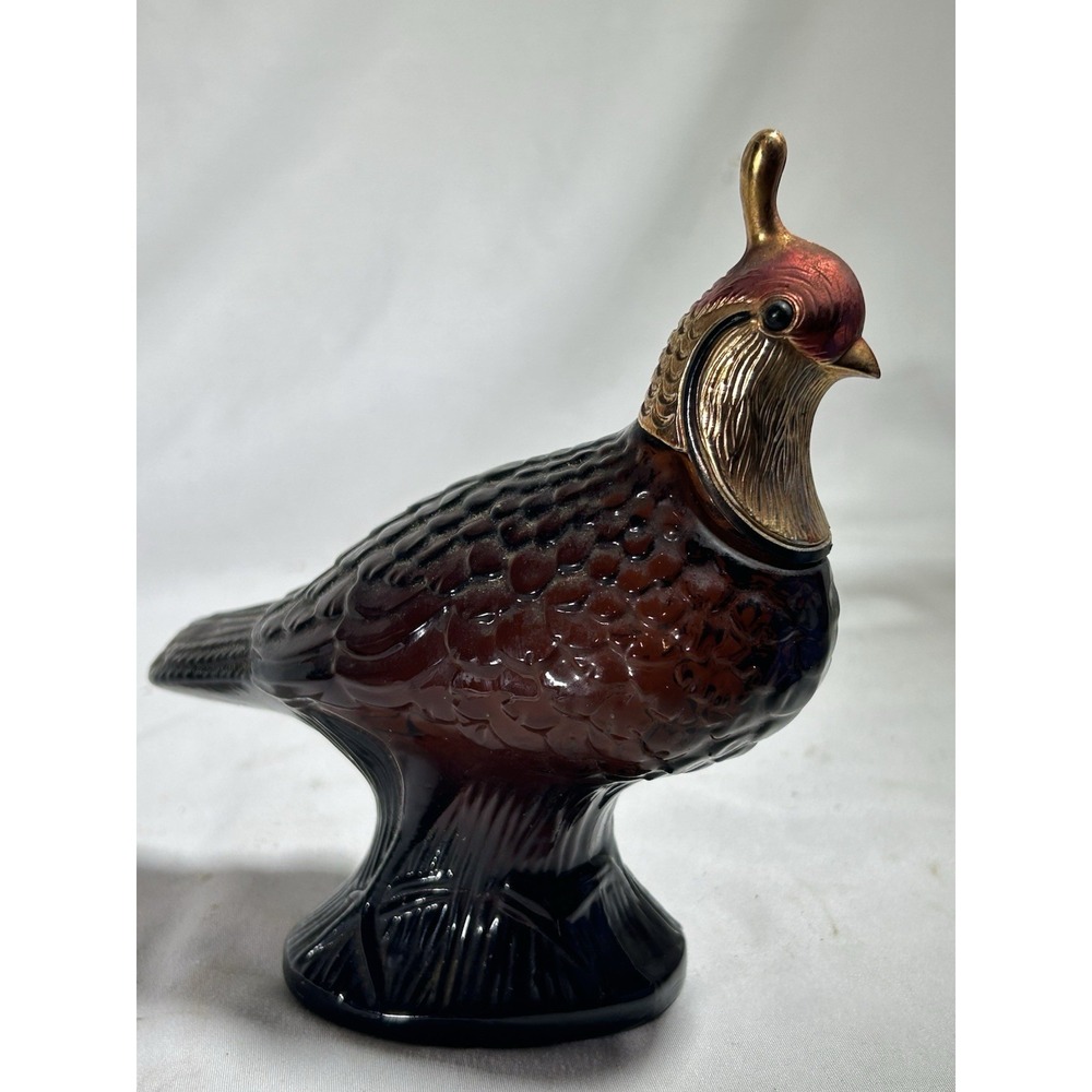 Vintage Avon Quail Decanter Wild Country After Shave Empty Cabin Decor Lodge